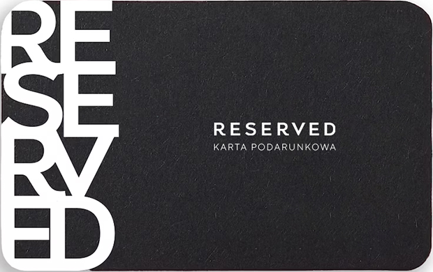 Karta podarunkowa Reserved